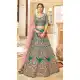 Teal Velvet Embroidered Wedding Wear Designer Lehenga Choli -10240192967