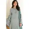 Fox Georgette Embroidered Pakistani Style Plus Size Salwar Kameez In Light Sea Green - 10250192985