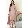 Fox Georgette Embroidered Pakistani Style Plus Size Salwar Kameez In Light Pink - 10250192986