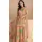 Peach Chinon Embroidered Party Wear Sharara Suit - 10252192995