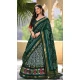 Green Tussar Silk Foil Work Traditional Wear Lehenga Choli - 10278193124