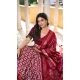 Maroon Tussar Silk Foil Work Traditional Wear Lehenga Choli - 10278193125