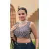 Georgette Embroidered Party Wear Plus Size Lehenga Choli In Navy Blue - 10307193265