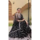 Fox Georgette Embroidered Party Wear Lehenga Choli In Black - 10307193267