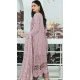 Mauve Faux Georgette Embroidered Pakistani Style Salwar Kameez - 10332193453
