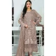 Beige Faux Georgette Embroidered Pakistani Style Salwar Kameez - 10332193454