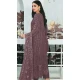 Coffee Color Faux Georgette Embroidered Pakistani Style Salwar Kameez - 10332193458