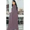 Purple Faux Georgette Embroidered Pakistani Style Plus Size Salwar Kameez - 10332193460