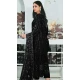 Black Faux Georgette Embroidered Pakistani Style Salwar Kameez - 10332193462