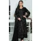 Black Faux Georgette Embroidered Pakistani Style Salwar Kameez - 10332193462