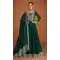 Premium Silk Embroidered Party Wear Anarkali Suit In Green - 10333193464