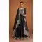 Premium Silk Embroidered Party Wear Anarkali Suit In Black - 10333193465