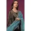Black Fox Georgette Embroidered Pakistani Style Plus Size Palazzo Salwar Suit - 10335193475