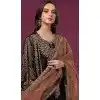 Fox Georgette Embroidered Pakistani Style Plus Size Palazzo Salwar Suit In Black - 10335193477