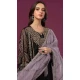 Fancy Black Fox Georgette Embroidered Pakistani Style Palazzo Salwar Suit - 10335193478