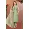 Pista Green Modal Silk Resham Work Designer Readymade Salwar Suit - 10341193504