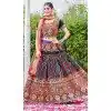 Multi Color Cotton Embroidery Work Traditional Wear Plus Size Lehenga Choli - 10355193576