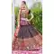 Multi Color Cotton Embroidery Work Traditional Wear Lehenga Choli - 10355193576