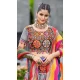 Cotton Embroidery Work Traditional Wear Lehenga Choli In Multi Color - 10355193577