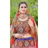 Pink Cotton Embroidery Work Traditional Wear Plus Size Lehenga Choli - 10355193578