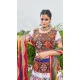 White Cotton Embroidery Work Traditional Wear Lehenga Choli - 10355193579