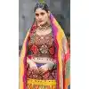 Yellow Cotton Embroidery Work Traditional Wear Plus Size Lehenga Choli - 10355193580