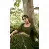 Mehendi Georgette Sequins Work Party Wear Plus Size Lehenga Choli - 10356193581