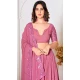Georgette Embroidered Party Wear Lehenga Choli In Pink - 10357193585