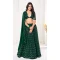 Georgette Embroidered Party Wear Lehenga Choli In Green - 10357193586