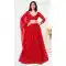 Georgette Embroidered Party Wear Lehenga Choli In Red - 10357193588