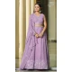 Lavender Georgette Embroidered Party Wear Lehenga Choli - 10358193592