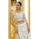 White Georgette Embroidered Party Wear Lehenga Choli - 10358193597