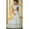 White Georgette Embroidered Party Wear Lehenga Choli - 10358193597