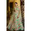 Multi Color Georgette Printed Plus Size Party Wear Lehenga Choli - 10358193598
