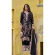 Chinon Embroidered Pakistani Style Palazzo Salwar Kameez In Black - 10379193669