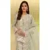 Pista Green Organza Silk Digital Printed Casual Wear Plus Size Salwar Suit - 10380193671