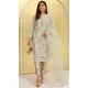 Pista Green Organza Silk Digital Printed Casual Wear Salwar Suit - 10380193671