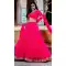 Georgette Leheriya Printed Work Party Wear Lehenga Choli In Pink - 10381193675