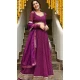 Georgette Leheriya Printed Work Party Wear Lehenga Choli In Purple - 10381193677