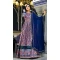 Blue Dola Silk Digital Printed Readymade Gown With Dupatta - 10382193679
