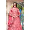 Multi Color Dola Silk Digital Printed Readymade Gown With Dupatta - 10386193697