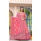 Multi Color Dola Silk Digital Printed Readymade Gown With Dupatta - 10386193697