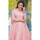 Dola Silk Digital Printed Readymade Gown With Dupatta In Multi Color - 10386193698