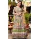 Multi Color Dola Silk Hand Work Party Wear Readymade Gown With Dupatta - 10387193702