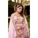 Dola Silk Multi Color Hand Work Party Wear Readymade Gown With Dupatta - 10387193703