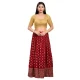 Gold Shimmer Plain Casual Wear Readymade Blouse - 10392193725