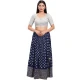 Silver Shimmer Plain Casual Wear Readymade Blouse - 10392193727