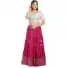 Silver Brocade Woven Work Casual Wear Readymade Plus Size Blouse - 10392193729