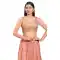 Rose Gold Net Embroidered Party Wear Readymade Blouse - 10393193748