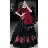 Black Pure Cotton Gamthi Work Garba Wear Plus Size Lehenga Choli - 10396193774